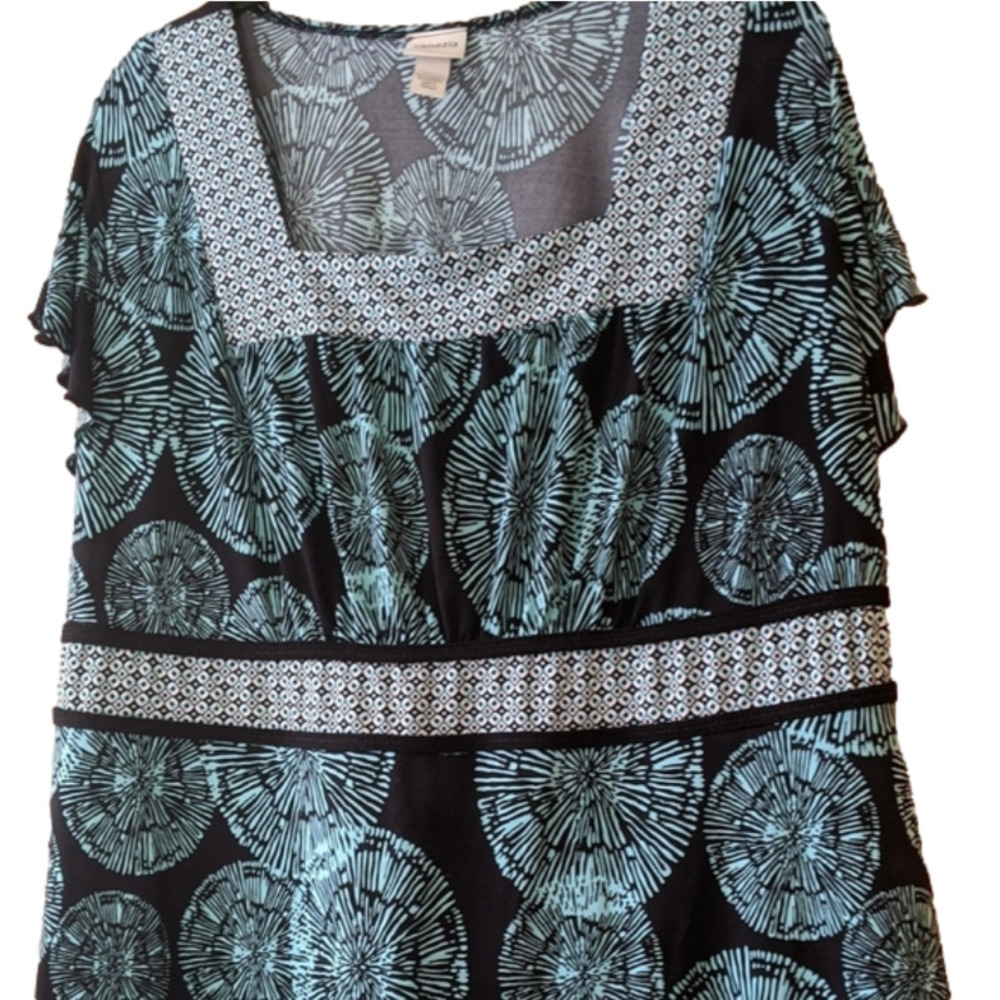 Vtg Lane Bryant Venezia Floral Blouse 18/20